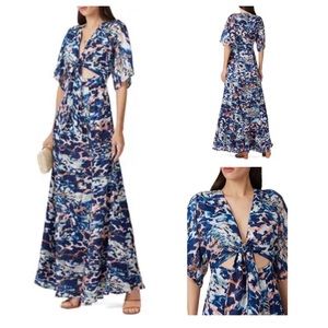 Hutch Chiara Maxi Dress - Blue, Multi-printed